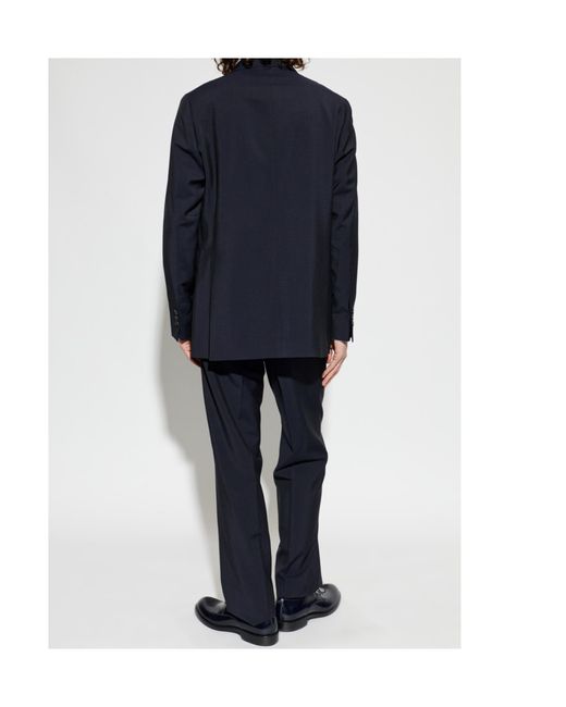 Paul Smith Blue Double-Breasted Suit for men