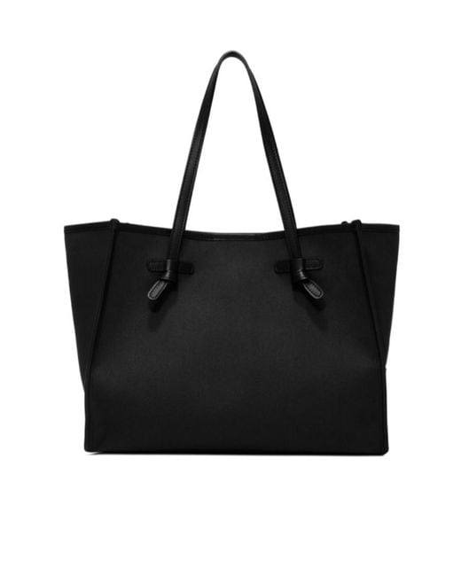Gianni Chiarini Black Marcella Knot-Detail Tote Bag