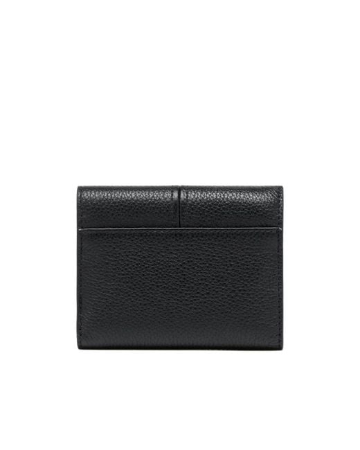 Maison Margiela Black Signature Trifold Wallet