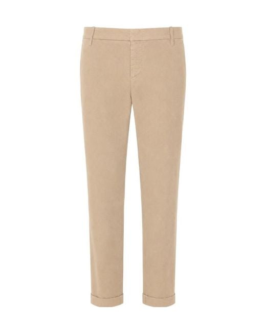 Dondup Natural Cuffed-Hem Casual Trousers for men
