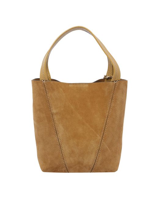Chloé Brown Chloé Spin Small Tote Bag