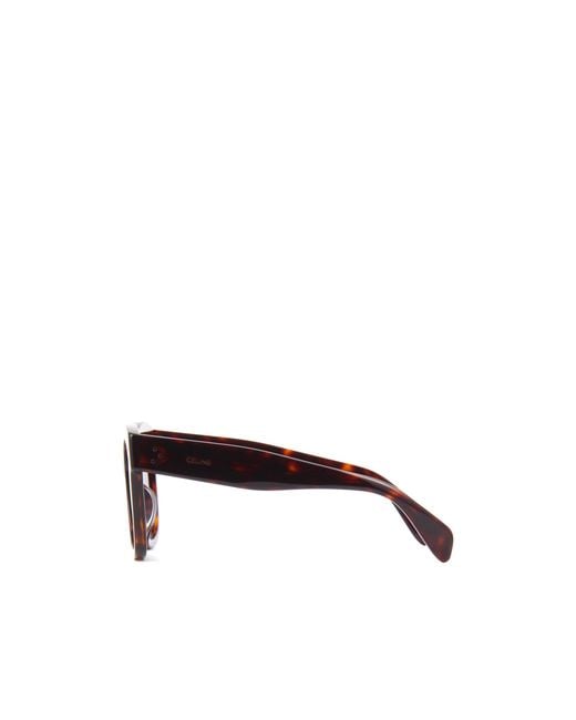 Céline Blue Ultra-Large-Frame Sunglasses
