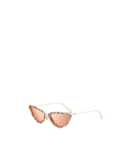 Dior White Eyewear Cat-Eye Sunglasses