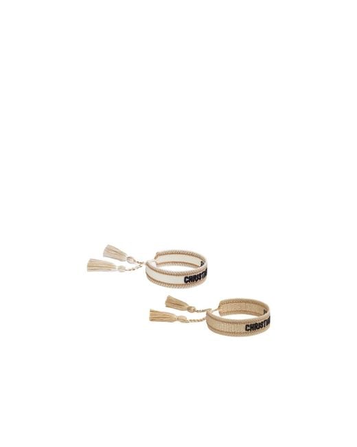 Dior White Christian Bracelet Set