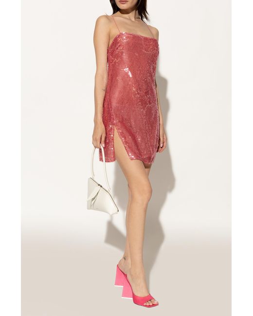 The Attico Pink The Devon Square-Toe Mules