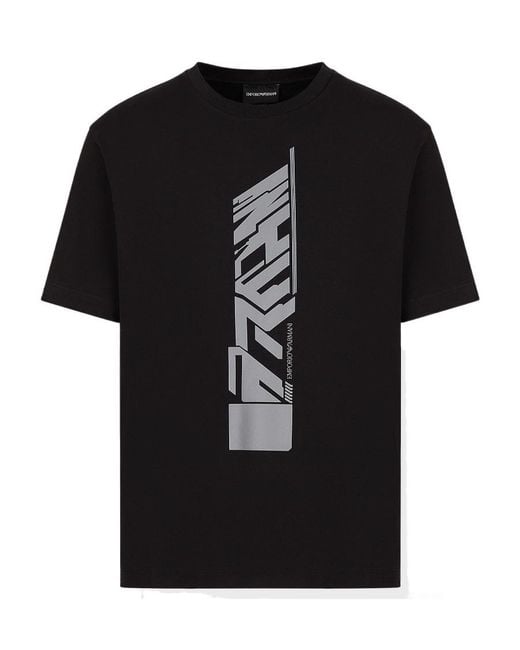 Emporio Armani Black Item O-Neck Short-Sleeved T-Shirt for men