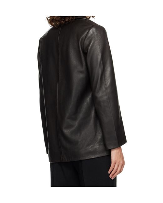 Nour Hammour Black Long-Sleeved Suit Jacket