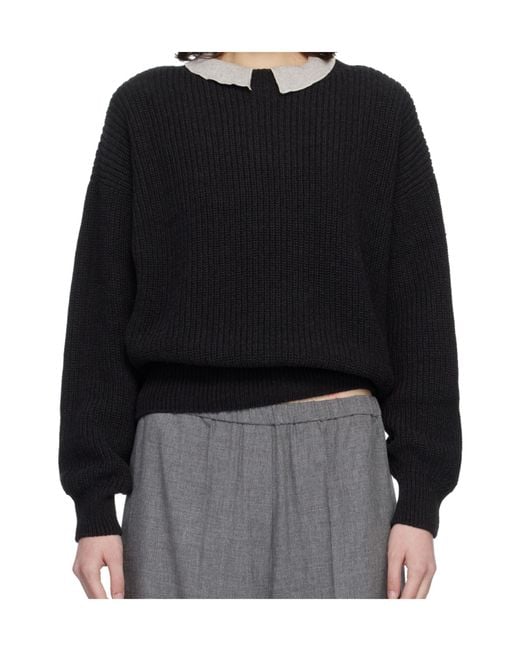 Baserange Black Long Sleeve Sweater