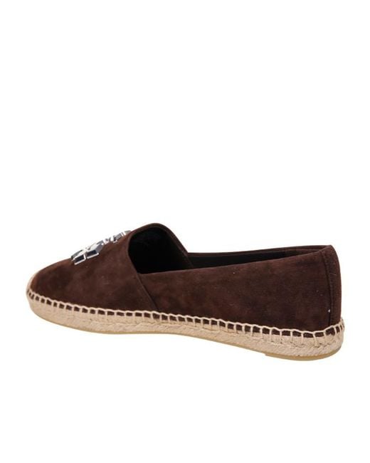 Tory Burch Brown Eleanor Espadrilles