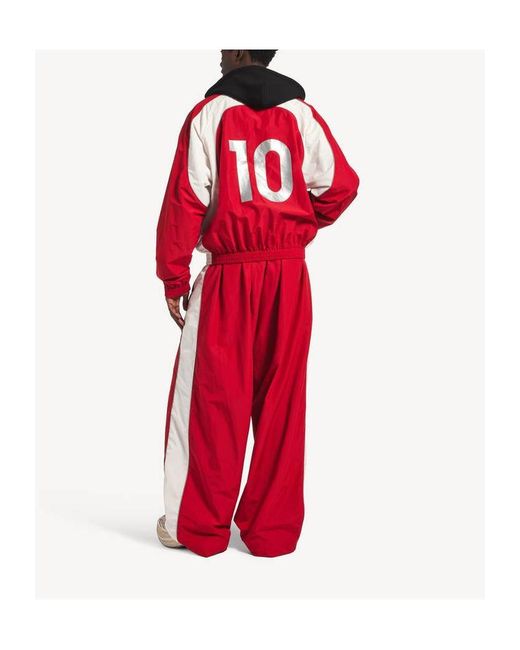 Balenciaga Red Soccer Tracksuit Jacket for men