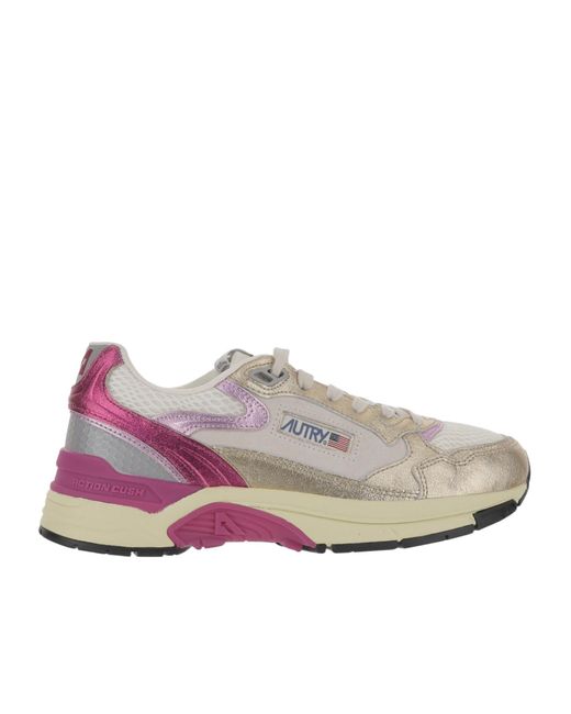 Autry Gray Hyperway Low-Top Sneakers