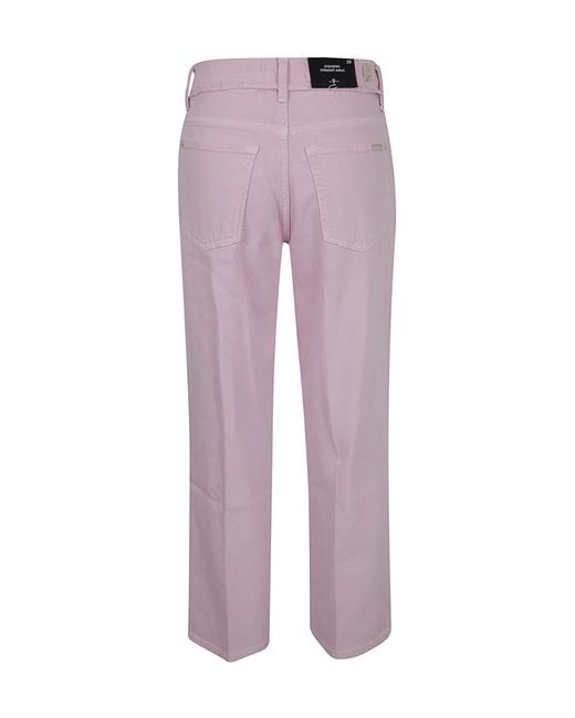 7 For All Mankind Purple Stovepipe Jeans