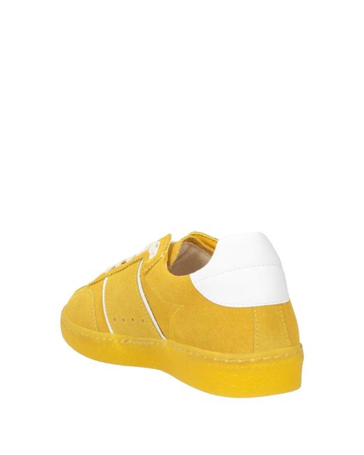 Weekend by Maxmara Yellow Solid Color Sneakers
