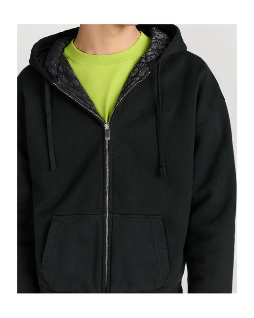 Dior Homme Zip-Up Drawstring Hoodie in Black for Men | Lyst