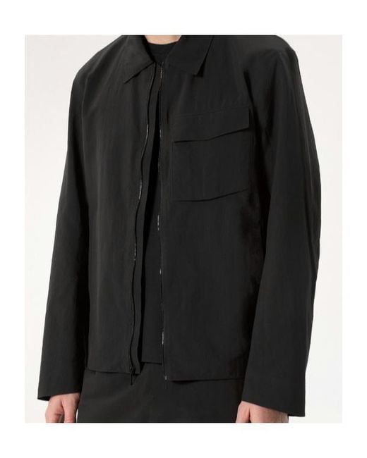 Veilance Black Spere Sl Zip-Up Flap-Pocket Jacket for men
