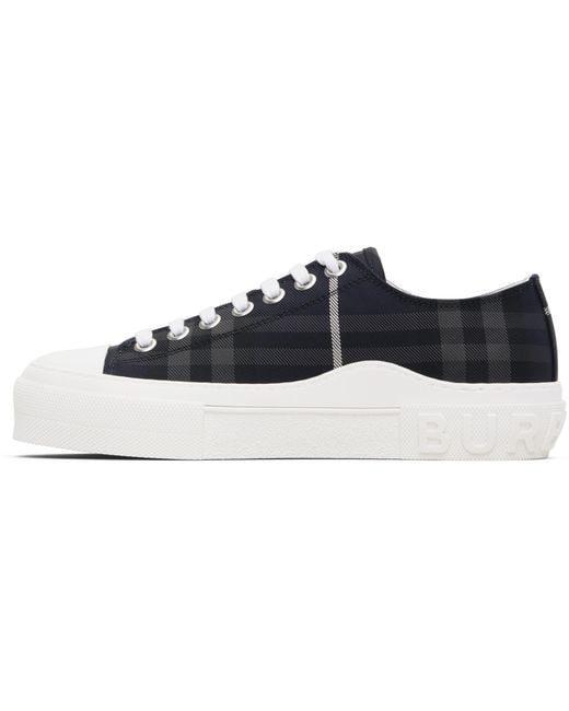 Burberry Black Check Sneakers for men