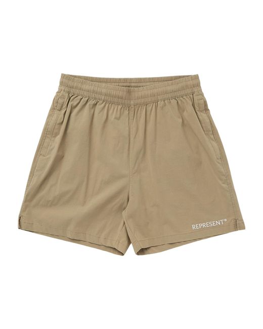 Represent Natural Logo Embellished Bermuda Shorts for men