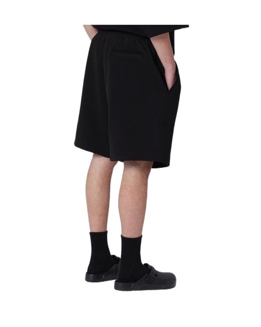 Entire studios Black Elastic Waist Shorts for men