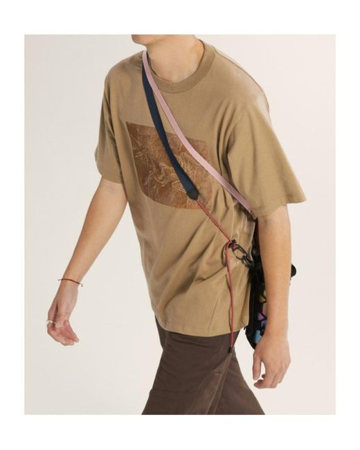 Arc'teryx Natural Kragg Cotton Lithographica Shirt Ss for men