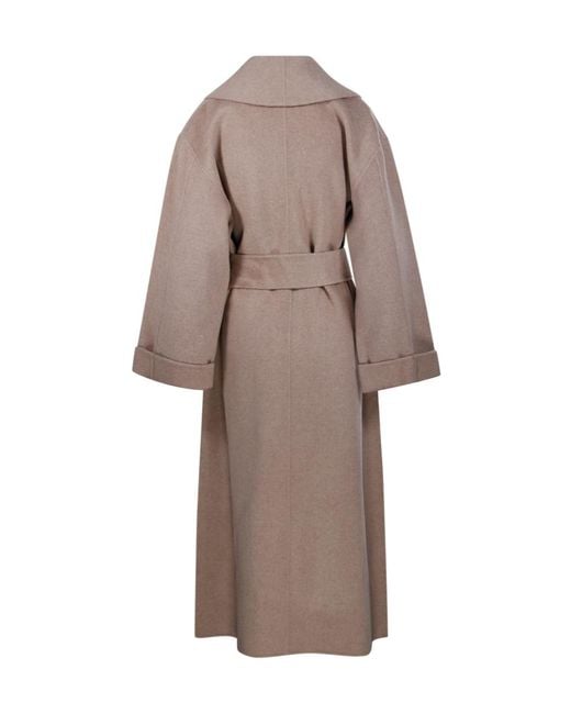 By Malene Birger Brown Long-Sleeved Coat