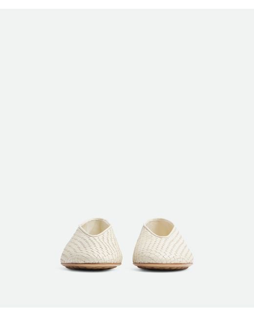Bottega Veneta White Rosa Ballerina Shoes