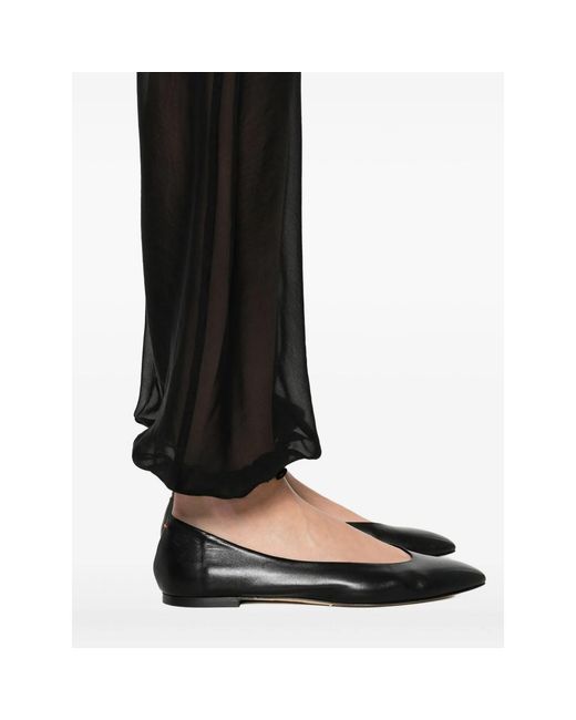 Paloma Wool Black Silk Palazzo Trousers