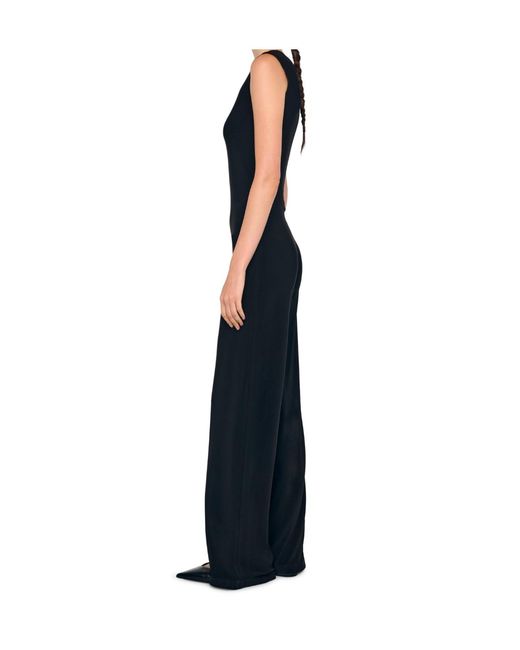 Norma Kamali Blue Sleeveless Jumpsuit