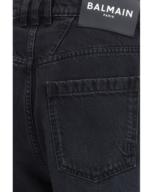 Balmain Blue Straight-Leg Denim Jeans for men