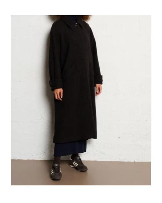 Soeur Black Printed Coat