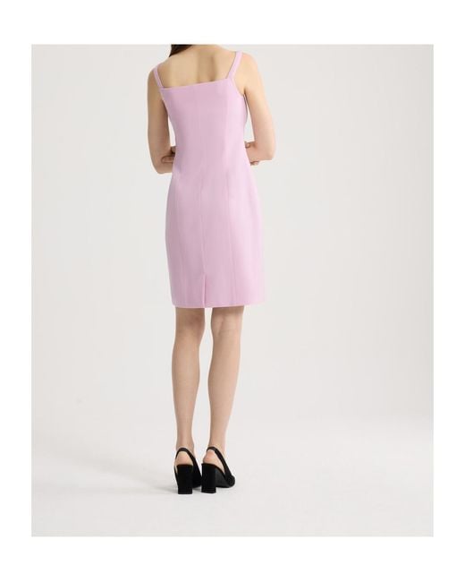 Patou Pink Pocket Strap Mini Dress