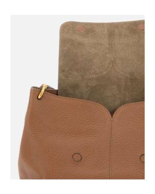Gianni Chiarini Brown Flap Shoulder Bag