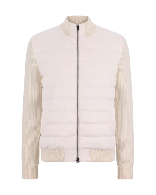 Herno Pink Quilted Knit Down Jacket for men