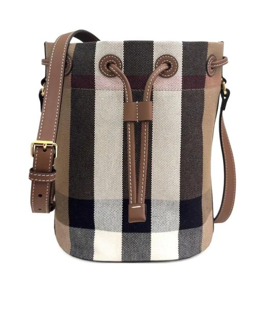 Burberry Small Drawstring Bucket Bag | Lyst