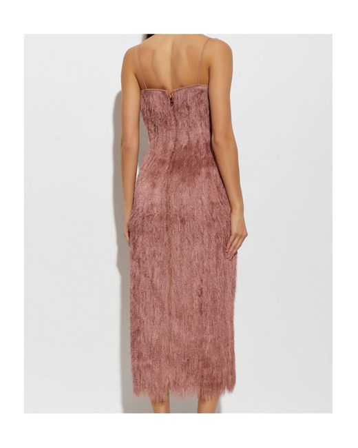 Balmain Purple Suspender Dress