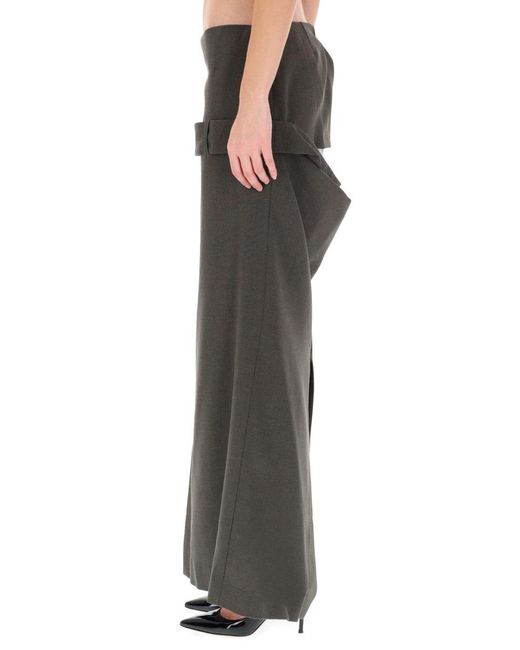 Jean Paul Gaultier Black Martingale Detailed Deconstructed Skirt