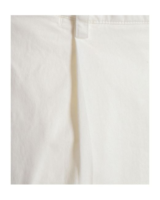 Peserico Gray Stretch Gabardine Pants for men
