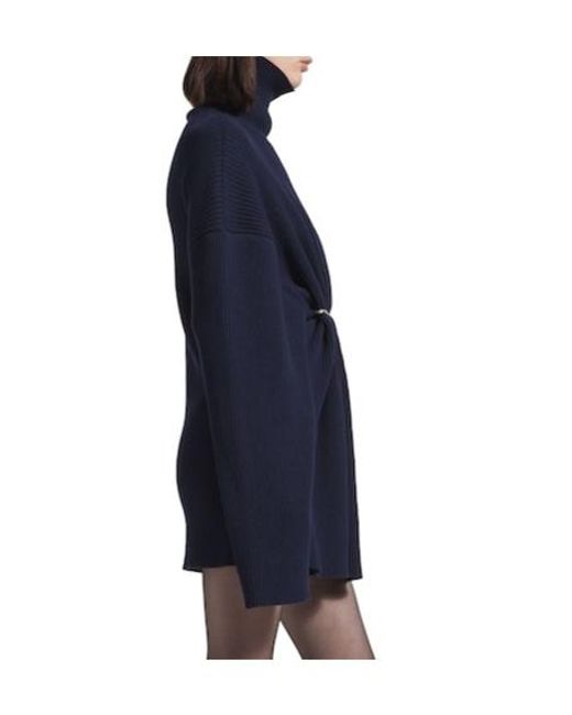 Balenciaga Blue Pinched Mini Dress