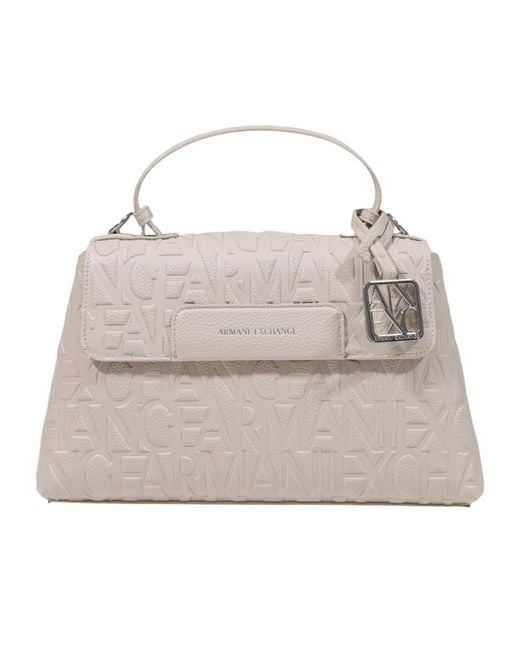ARMANI EXCHANGE Natural Flap Shoulder Bag