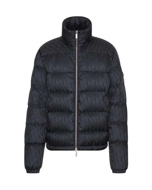 Dior Black Homme Zip-Up Padded Jacket for men