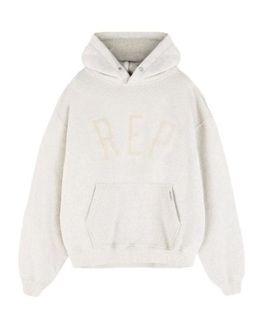 Represent White Hoodie Sweater for men