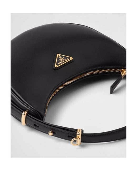 Prada Black Arqué Re-Nylon Mini Recycled-Nylon Shoulder Bag