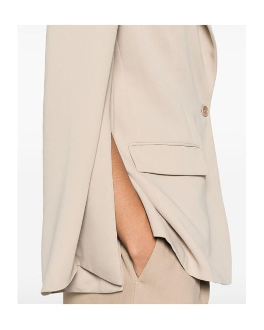 P.A.R.O.S.H. Natural Single-Breasted Blazer
