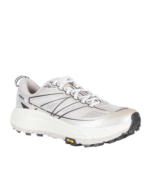 Hoka One One White Mafate Trail Running Shoes for men