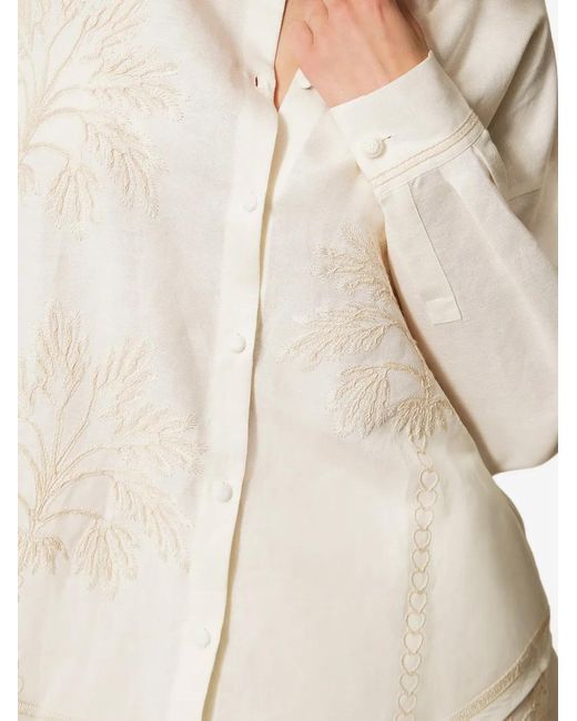 Twinset White Button-Up Shirt