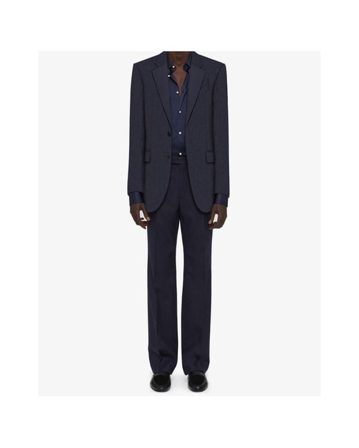 Givenchy Blue Monogram Slim-Fit Blazer for men