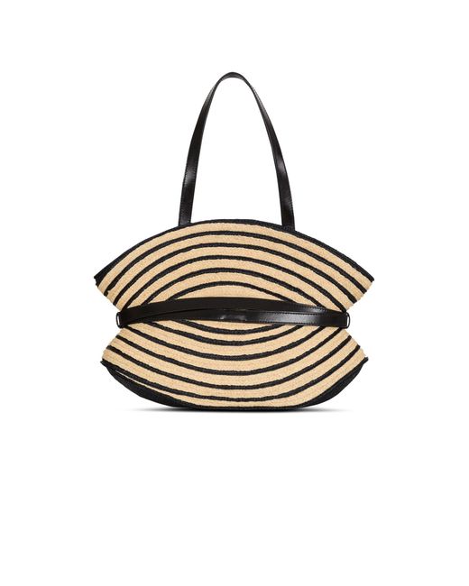 Balmain Metallic Shuffle Belted Tote Bag