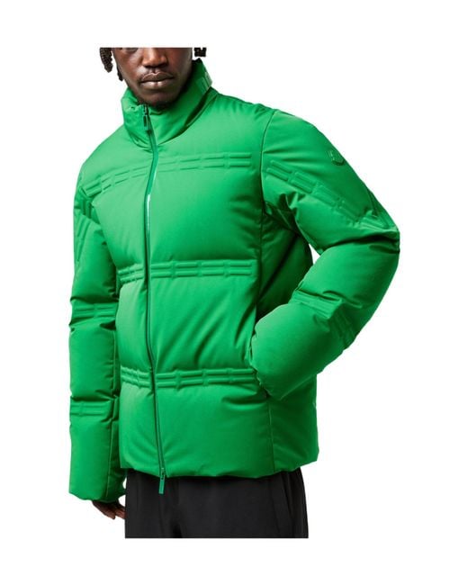 Moncler Green Stand-Collar Quilted Down Jacket for men