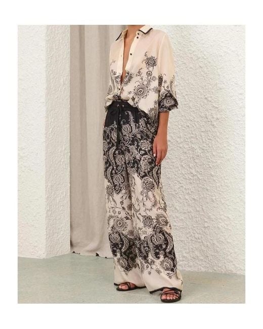 Zimmermann Natural Rhiannon Relaxed Pants