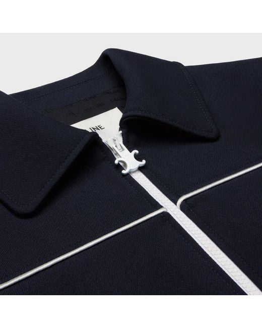 Céline Blue Chelsea Blouson Jacket