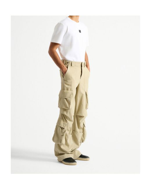 Balmain Natural Cotton Cargo Pants for men